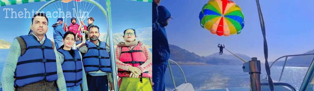 first-parasailing-boat-bilaspur-govindsagar-lake-trial