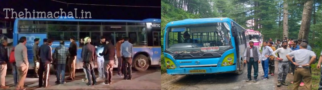 hrtc-bus-breakdown-passengers-trouble